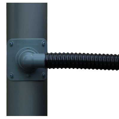 Collecteur d'eau anthracite pour gouttière circulaire (Pour descente circulaire 80 mm)