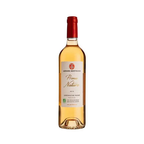 Le petit plus pour l’extérieur：Vin rosé Bio Prima Nature IGP Pays d’oc Grenache sans sulfite - 75 cl