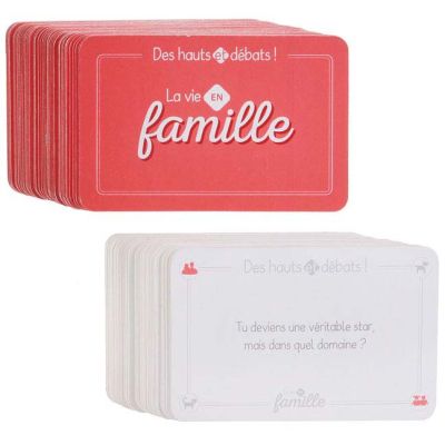 Jeu de cartes débat en famille 54 cartes