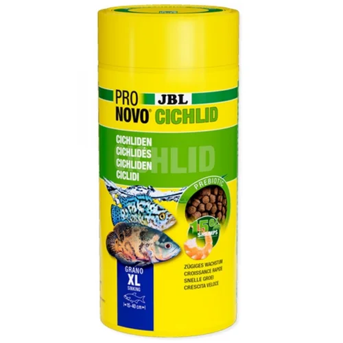 Pour votre jardin：Granulés poissons XL spécifiques cichlidés, JBL ProNovo Cichlid Grano - 530g/1L