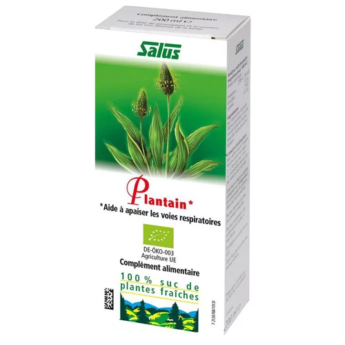 Sélection extérieure：Suc de plantes fraîches bio Salus Plantain - 200 ml