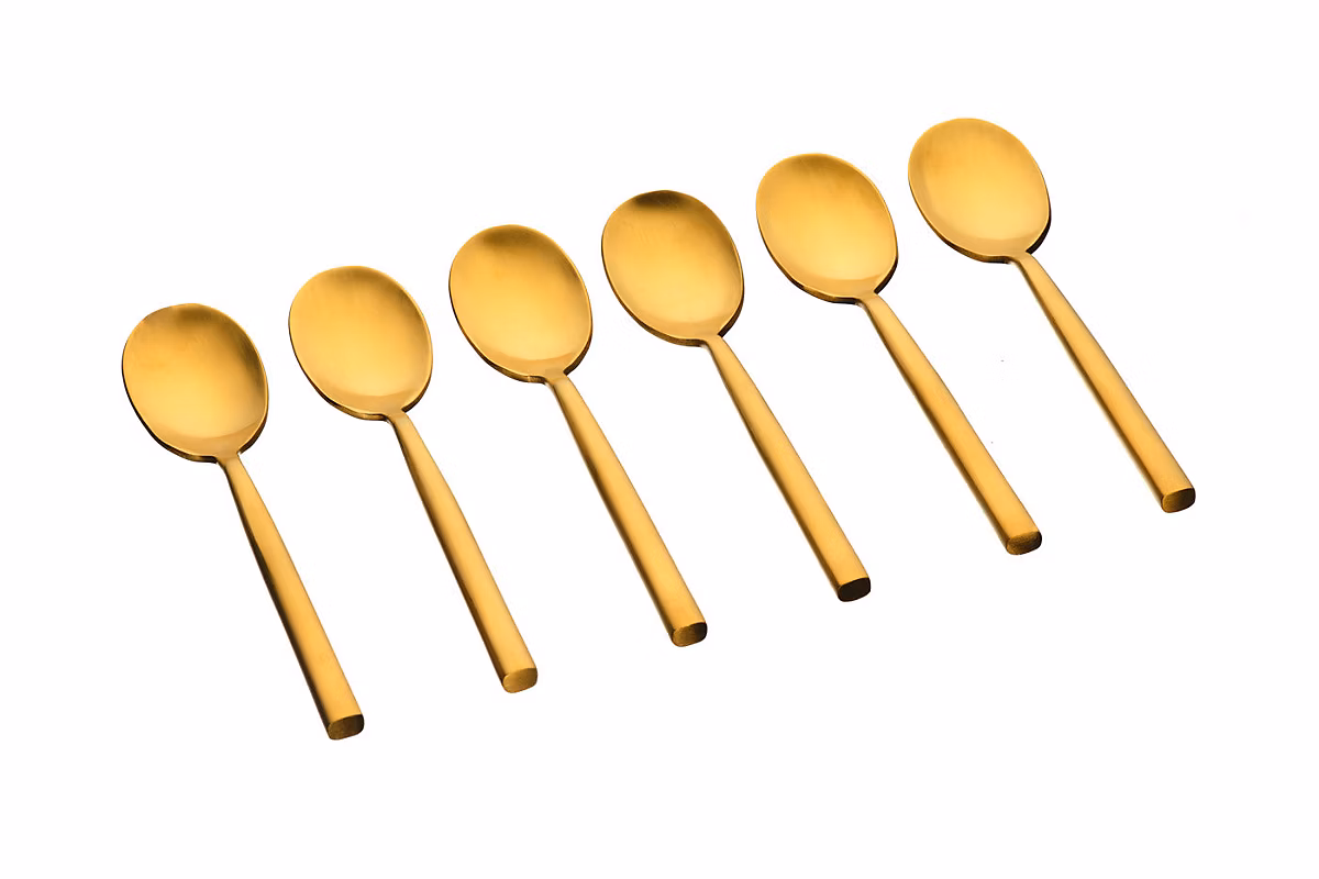 Coffret 6 petites cuillères NILS – Gold