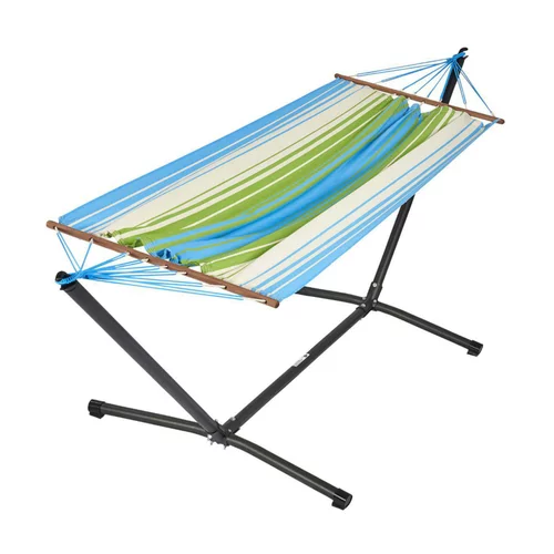 Mieux au jardin：Structure pour hamac coloris vert en polypropylène Set MetaliK