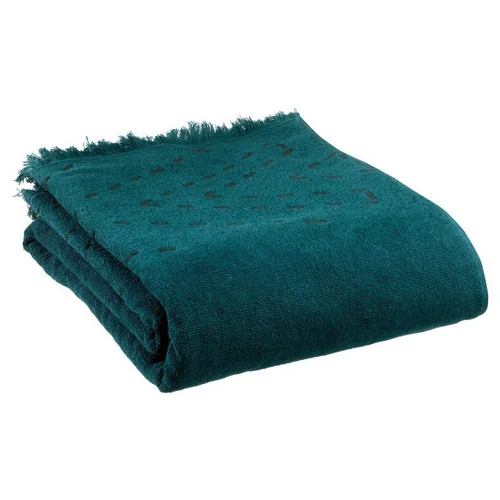 Jardin adapté:Drap de bain coton coloris pétrole Julia - 90 x 150 cm