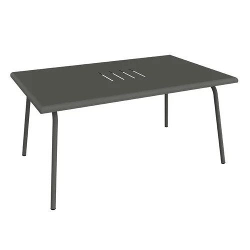 Le choix pour l’extérieur:Table basse Monceau rectangulaire coloris vert en acier Fermob - 92 x 57 cm
