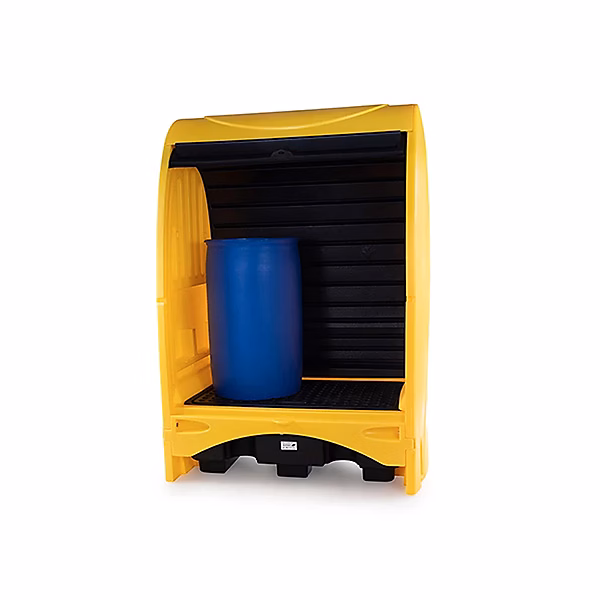 Abri de rétention pour 2 fûts | Contenance 250 litres – SJC2 – YE – BK – B – A