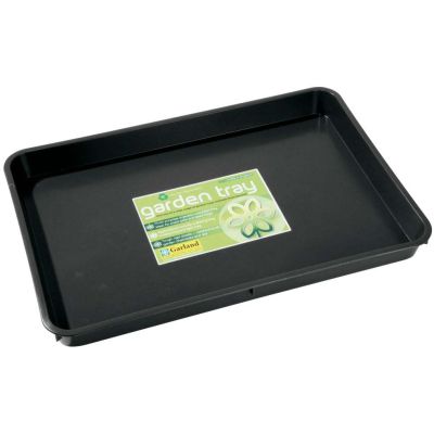 Plateau de jardin en polypropylène noir (57 x 39 x 5 cm)