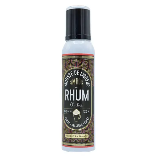 Au quotidien：Mousse de liqueur de rhum ambré Smoos - 120 ml