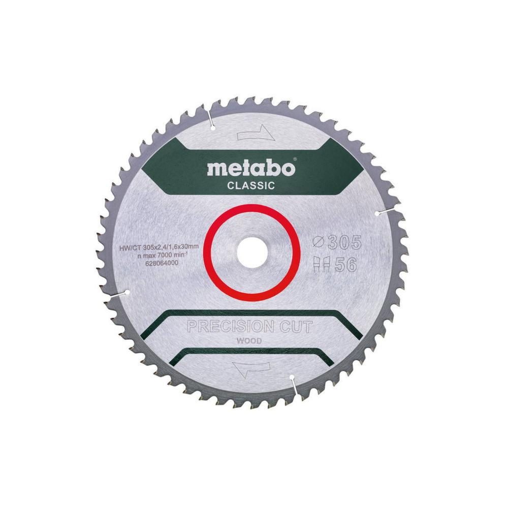 METABO SAS Lame de scie circ. Classic Precision Cut Wood HW/CT 305x30, 56 WZ – Matériel de jardin