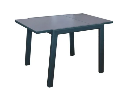Pour votre confort en extérieur:Table extensible en aluminium/verre, graphite/gris PROLOISIRS Elise - 90/170x90cm