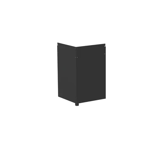 Essentiel pratique：Habillage arrière angle meuble cuisine noir Le Marquier - L 55 x P 55 x H 89 cm