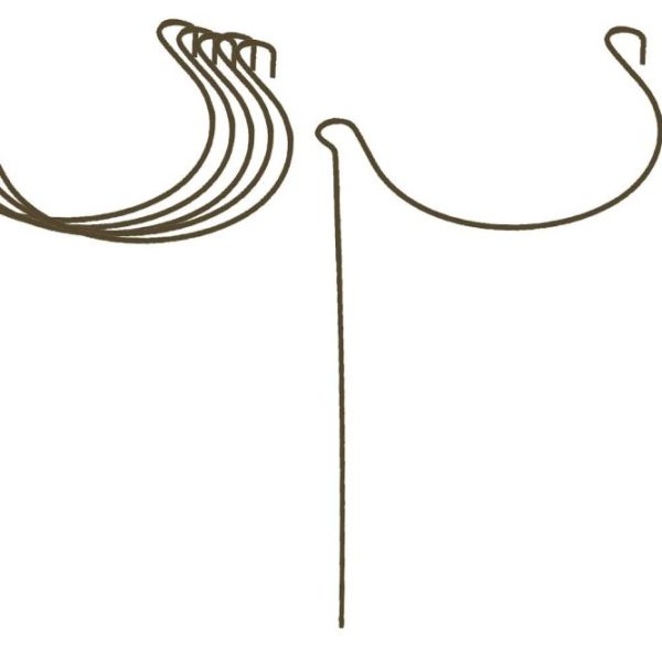 Support à plantes courbé en acier (Lot de 6)