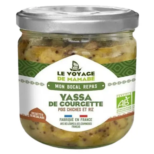 Pour votre espace:Yassa de courgettes et riz bio Le voyage de Mamabé - 330 g