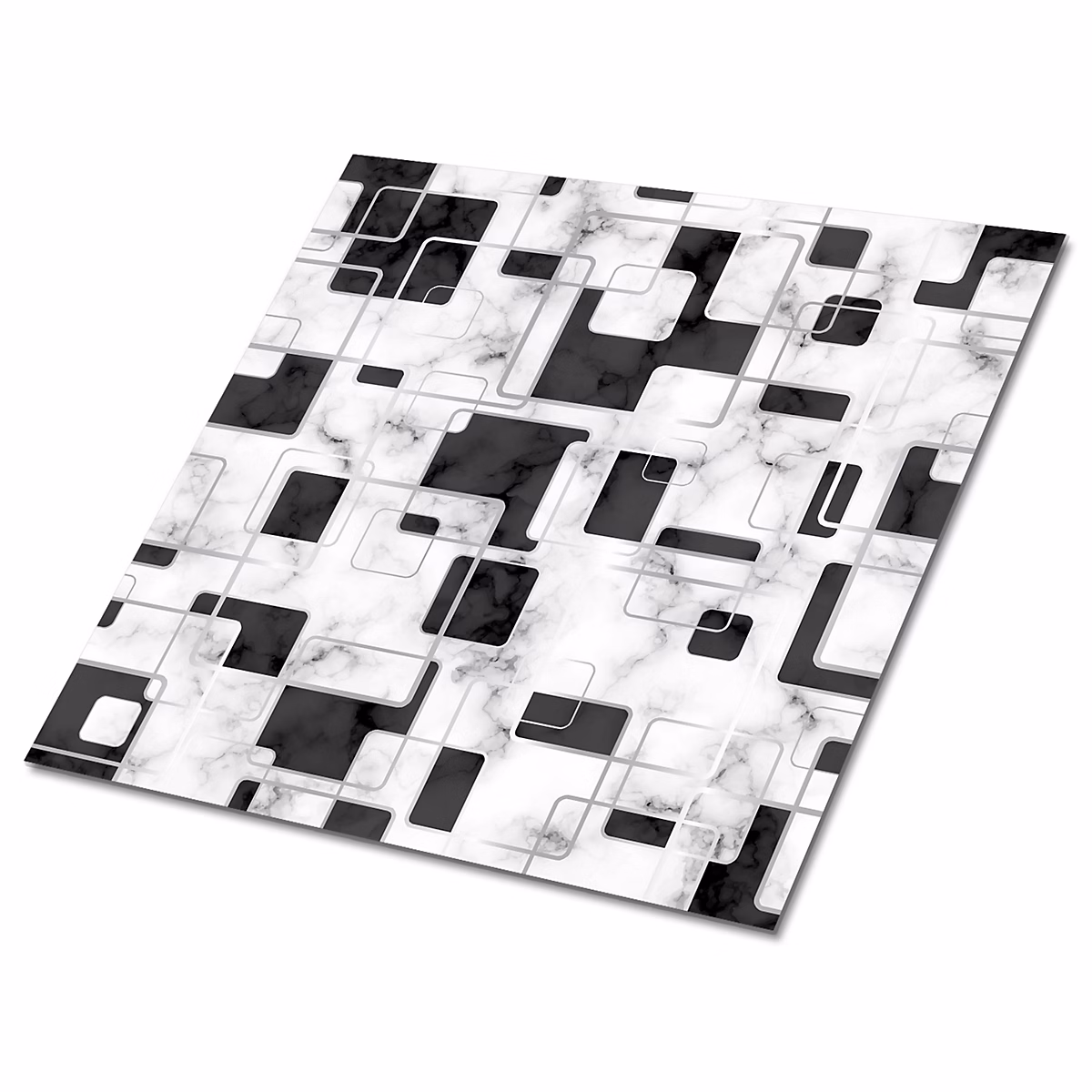Carreaux vinyle Tulup 30 × 30 cm Mosaïque sur marbre 9 pcs