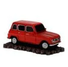 Tendance extérieur：Décoration pour aquarium coloris rouge Voiture Vintage Française Aqua Della - 15 x 7,5 x 7 cm