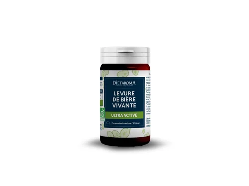 Idéal au jardin：Complément alimentaire ultra active levure de bière vivante bio Dietaroma - 90 comprimés