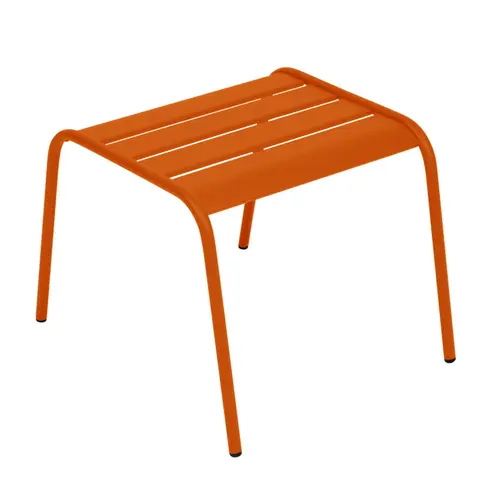 Essentiel maison:Repose Pied Monceau Fermob coloris orange en acier - 59 x 48 x 41 cm