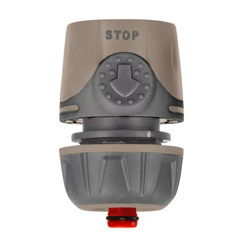 Jardin déco:Raccord rapide stop bi-matière pour tuyaux Ø 15 mm