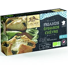L’esprit jardin:Friands aux épinards et chèvre surgelés bio La Borie - 200 g