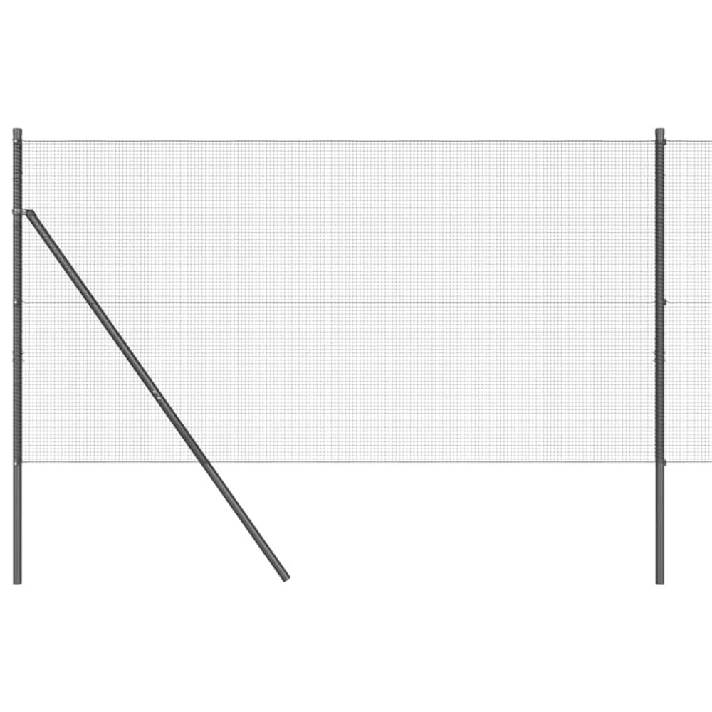 vidaXL Clôture en fils soudés pour fixation au sol 50 x 1 m Gris – Aménagement du jardin