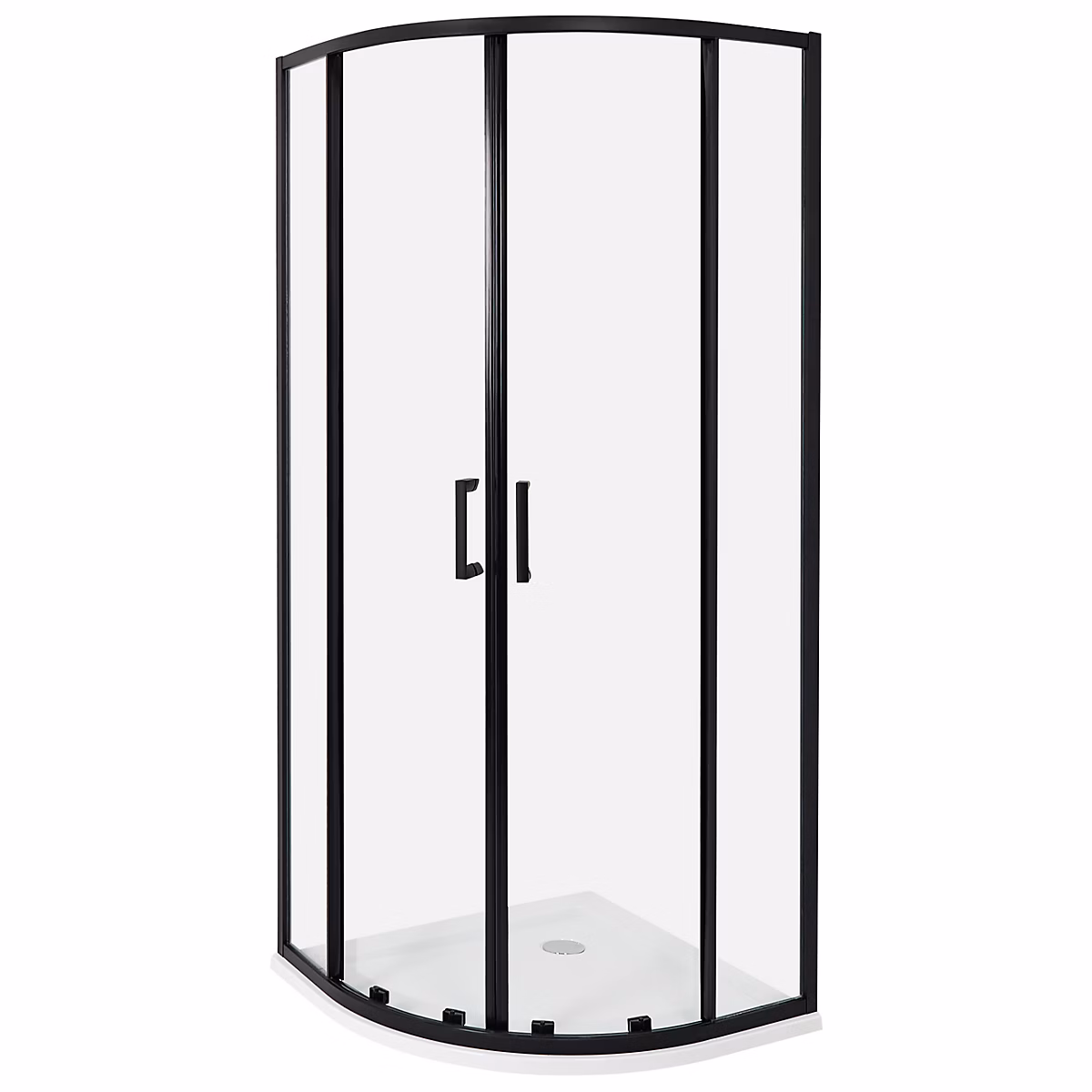 Cabine de douche JUKATAN 80 × 80 × 185 cm Noir