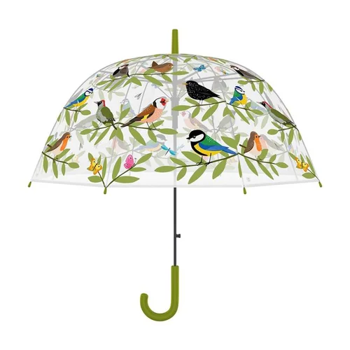 Idéal pour votre jardin：Parapluie transparent Esschert Design club oiseaux - Ø 83 x 81,5 cm