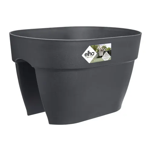 Facile jardin：Jardinière flower bridge en plastique recyclé Elho Viba Campana - 22 x 26 x 39 cm Anthracite