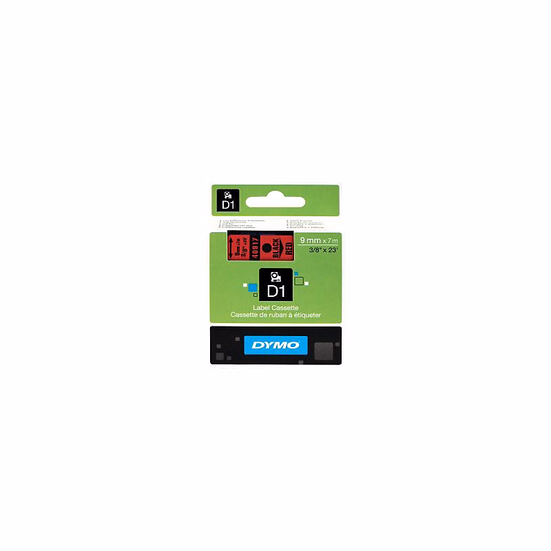 Accessoires bureau – Dymo Schriftband 40917 Red Black Schwarz (S0720720)