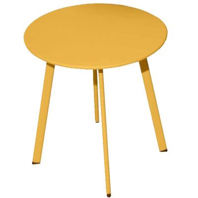 Table basse de jardin en acier Massai 45 cm (Miel)