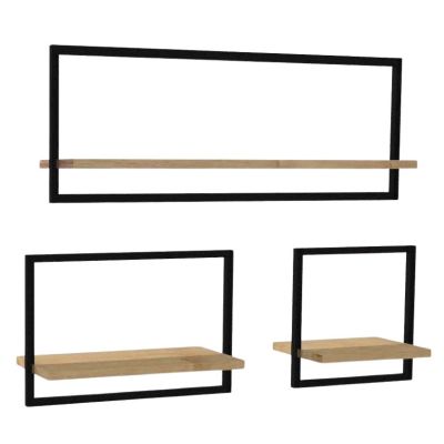 Etagère murale en aggloméré Yeso (Lot de 3)