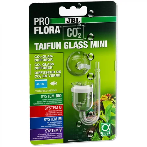 Pour créer votre espace extérieur：Diffuseur de CO2 - JBL ProFlora Taifun Glass MINI