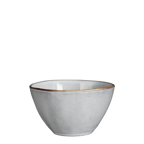 Jardin et confort：Coupe Tabo coloris gris en grès - Ø 14 cm