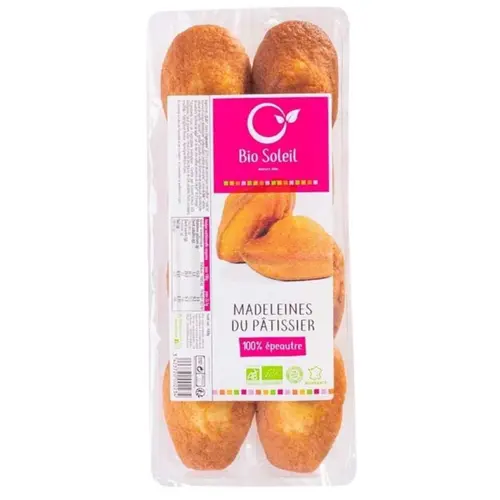 Pour profiter du jardin:Madeleines du pâtissier à l’épeautre Bio Soleil - 180 g