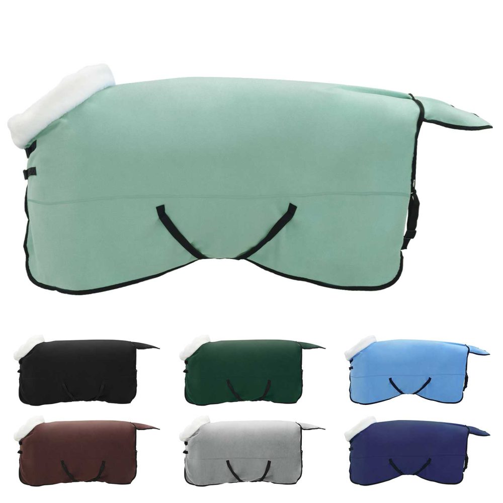 vidaXL Couverture Équine Vert spécial 145 cm Fleece polaire