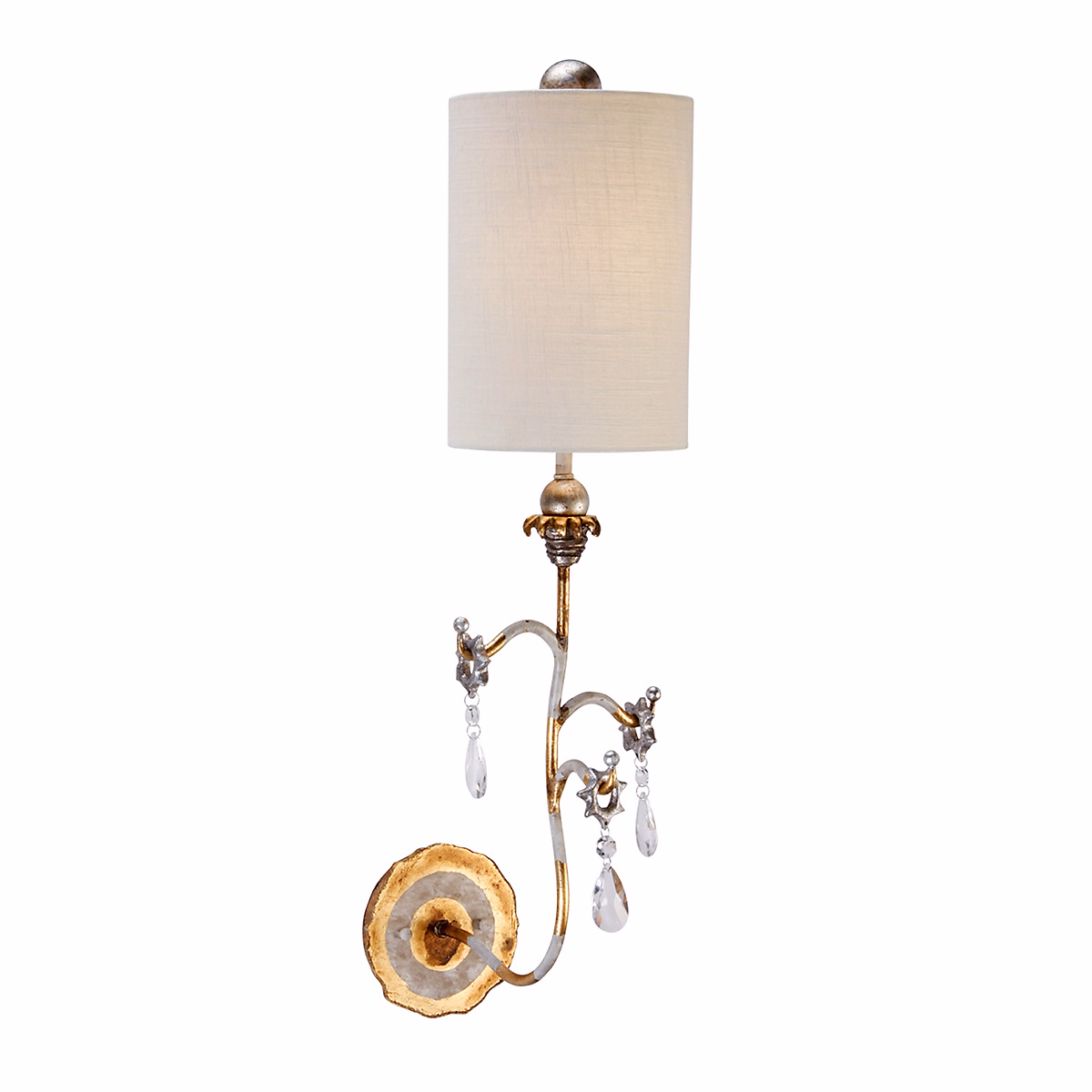 Elstead Tivoli | Applique murale d'intérieur à 1 ampoule Or – Crème – E27