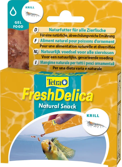 Bien dehors:Friandise naturelle au krill, TETRA FreshDelica - 16 doses de 3g - 48g