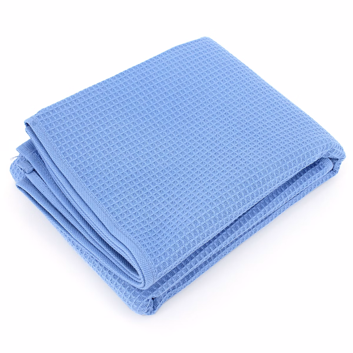 Drap de douche 70 × 140 cm nid d'abeille PURE WAFFLE 300 g/m² bleu mer