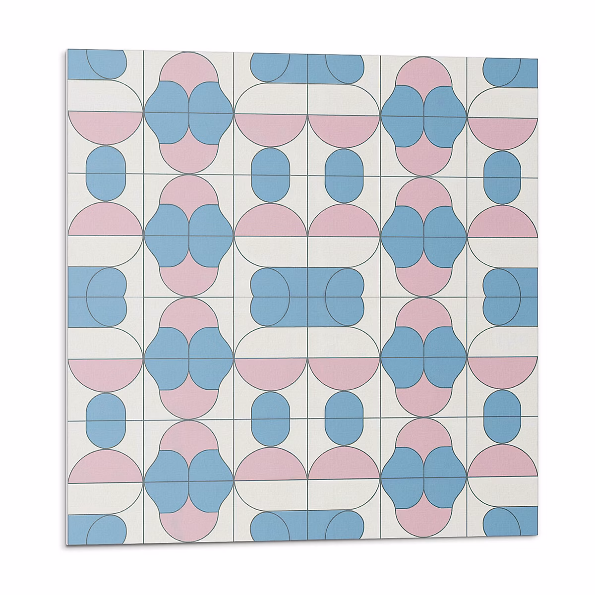 Carreaux Vinyle Wallfluent 20 × 20 cm Motif Géométrique Abstrait 20 pièces