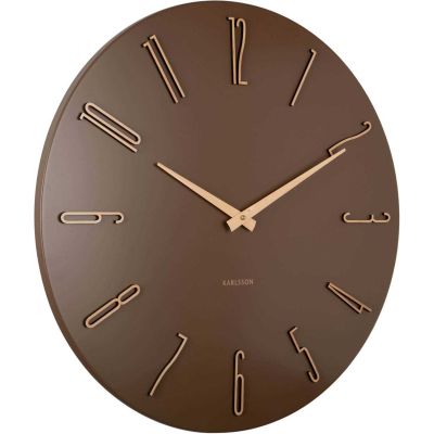 Horloge murale en métal Esmerado 60 cm (Marron)