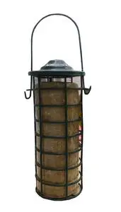 Essentiel extérieur:Kit mangeoire pour oiseaux en métal avec cylindre de graisse Natures Market