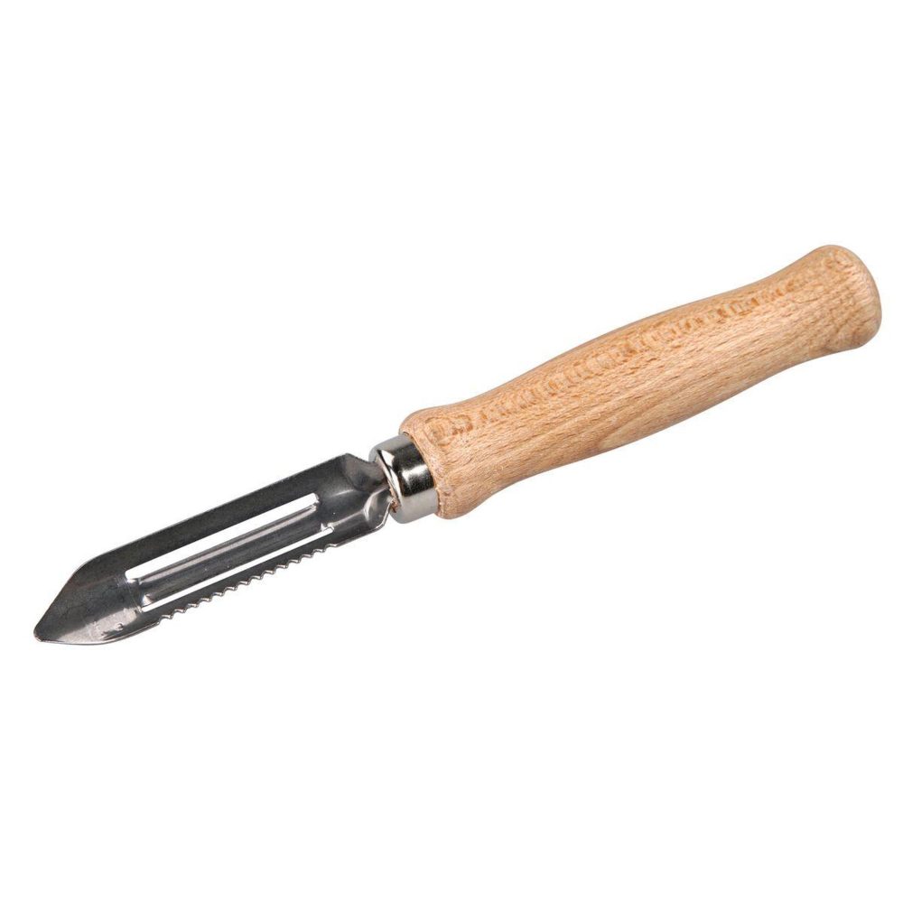 Fackelmann Eplucheur à légumes type économe 16 cm fackelmann wood edition