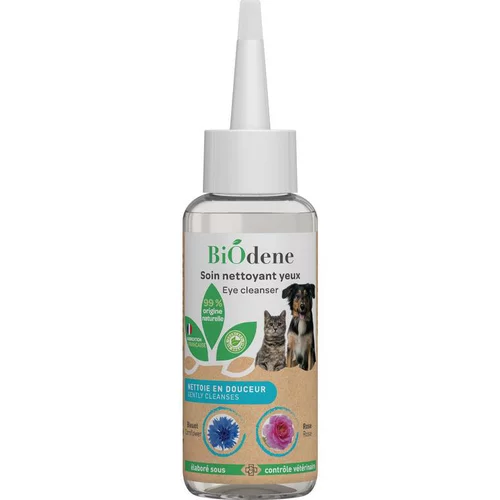 Maison & extérieur:Soin nettoyant yeux pour chien et chat Biodène – 100 ml