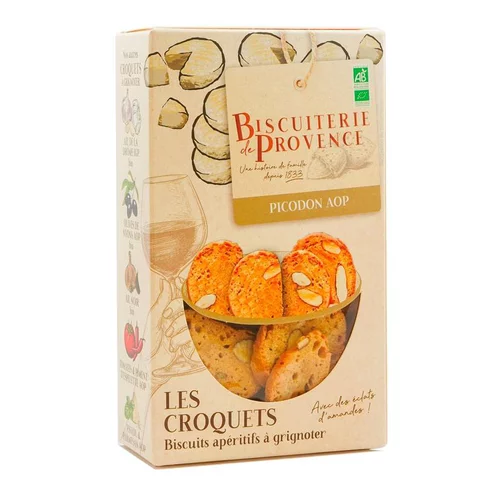Pour valoriser vos extérieurs：Croquets bio picodon AOP Biscuiterie de Provence - 90 g