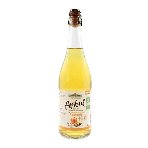 Ambiance jardin：Apibul jus de pommes & fruits de la passion bio Coteaux Nantais - 75 cl