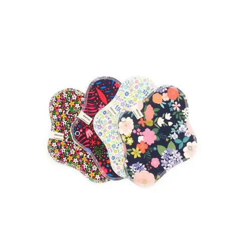Pour l’univers du jardin：Serviette hygiénique jour en coton Bio lavable Alterosac- 22 x19 cm