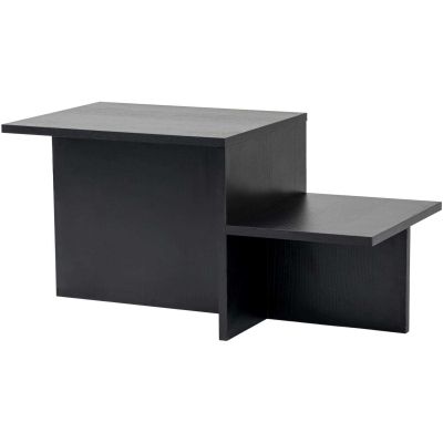 Table basse en aggloméré 80 x 40 x 40 cm Harmony (Noir)