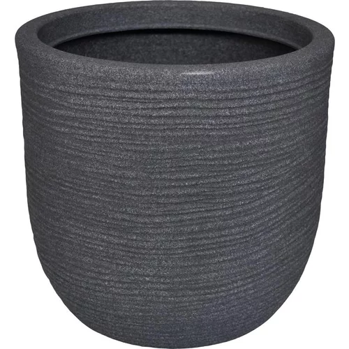 Univers végétal：Pot rond Granit gris Ø 35 x 34 cm de 25 L