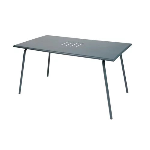 Idée au jardin:Table de jardin coloris gris orage Monceau Fermob - 146 cm