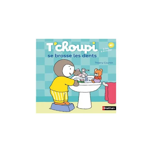 Une touche pratique à l’extérieur：Le livre " T'choupi brosse les dents " aux Éditions Nathan