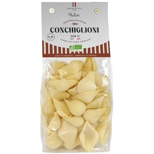 Pour mieux profiter de l’extérieur:Pâtes conchiglioni bio Philia - 500 g